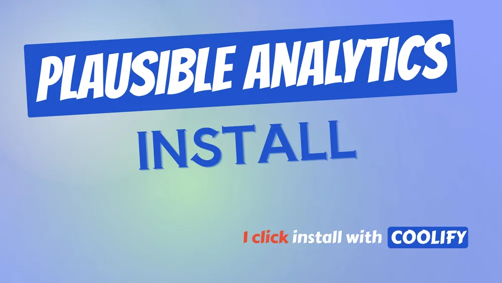 How To Install Plausible  With One Click