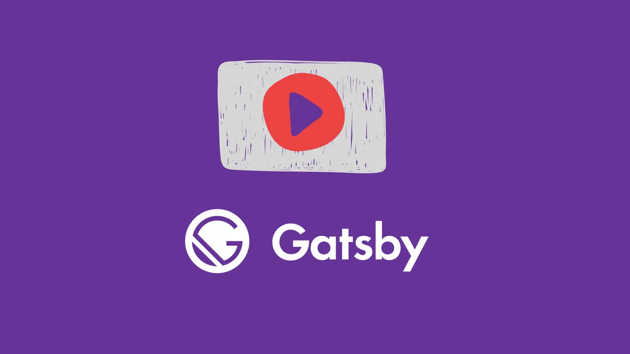 Vídeo de YouTube incrustado en una entrada Markdown de Gatsby junto a código que configura el plugin gatsby-remark-embed-video
