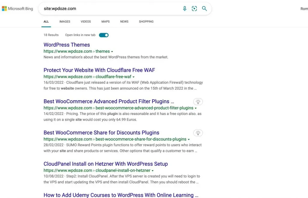 Bing Webmaster stats recovering after reindexation