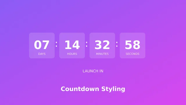 How to Style Countdown Timers in Carrd: Custom Designs