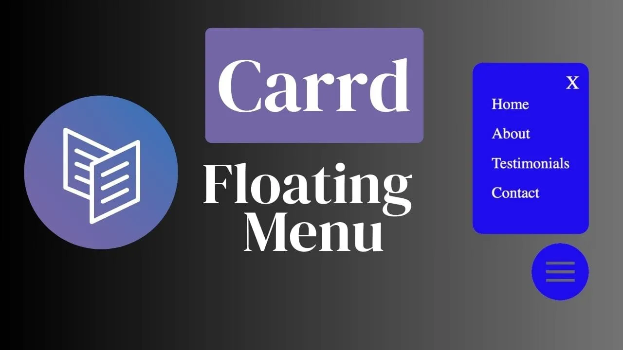 Cómo Añadir un Menú Flotante a un Sitio Web de Carrd