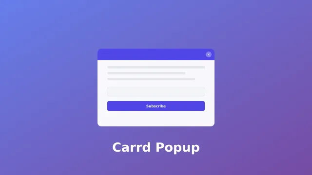How to Add a Popup Modal to Your Carrd Website