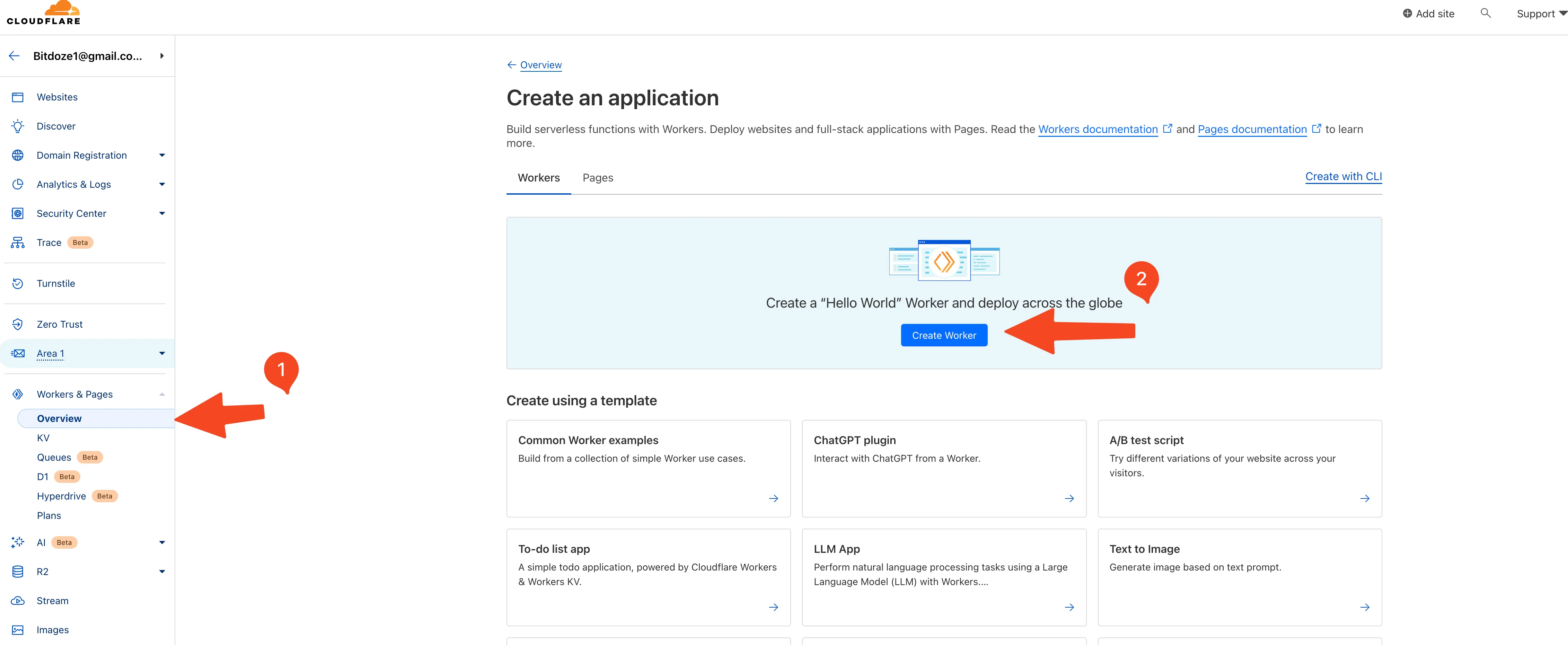 Create Cloudflare Worker
