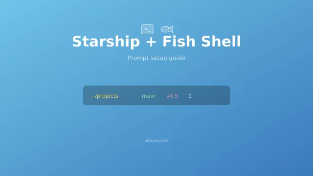 Cómo Configurar Starship Prompt con Fish Shell