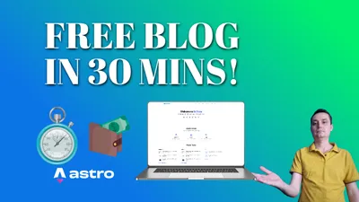 Cómo Crear un Blog Astro Gratis con Cloudflare en 30 Minutos