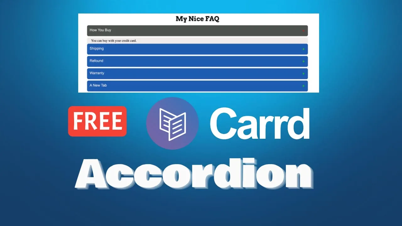Cómo Añadir un Desplegable de FAQs Tipo Acordeón a Carrd.co (Código Gratis)