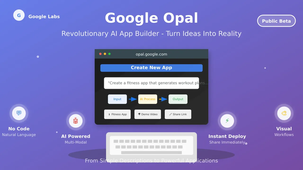 Google Opal: The NEW AI App Builder That Turns Ideas Into Reality