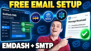 How to Send Emails in EmDash CMS (Cloudflare & Free SMTP Guide)