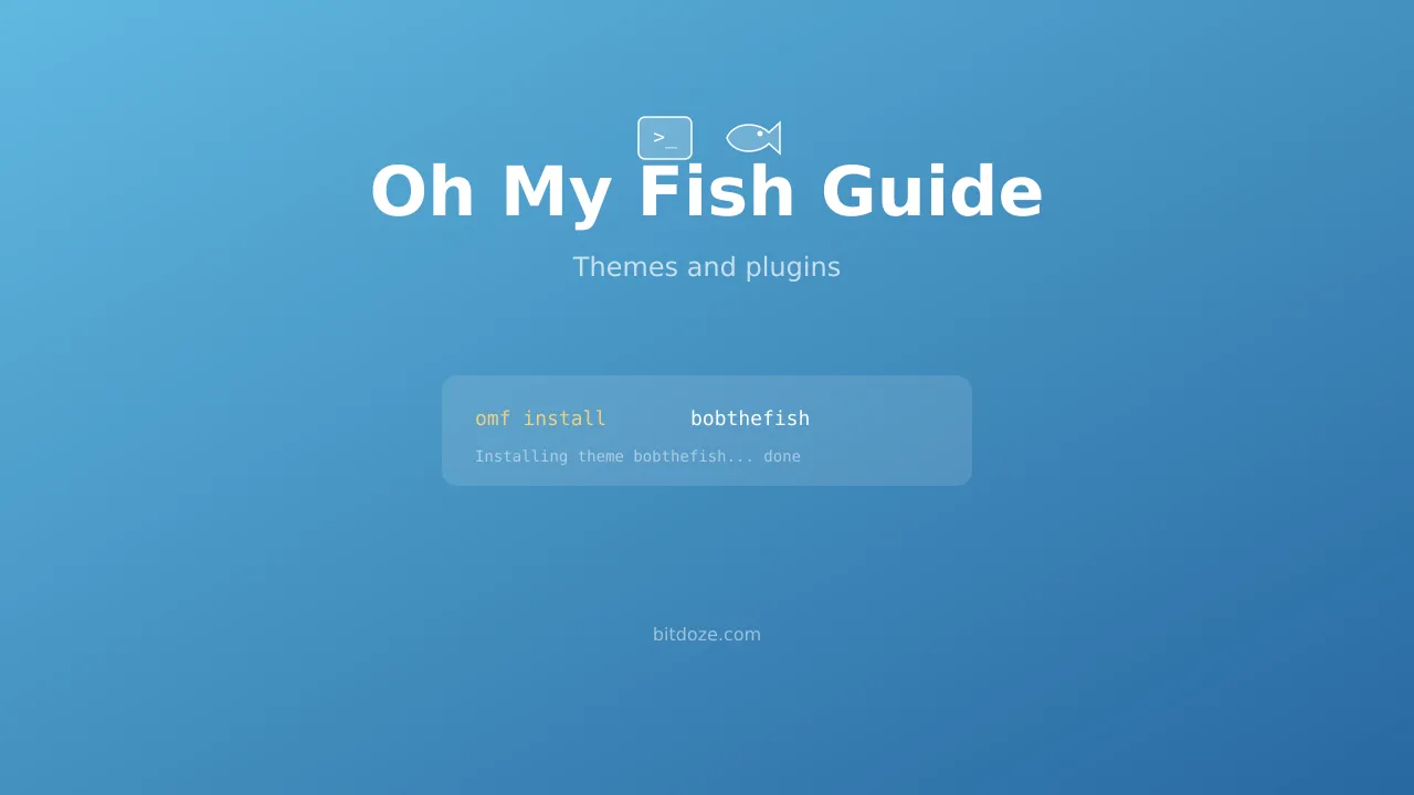 Oh My Fish (OMF) - Install Themes & Plugins