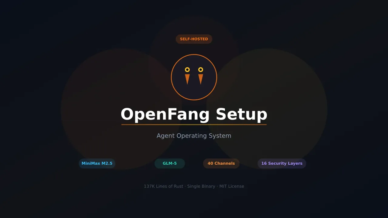 Guia de Configuracion de OpenFang: GLM-5, MiniMax M2.5, Hands y Discord en tu VPS