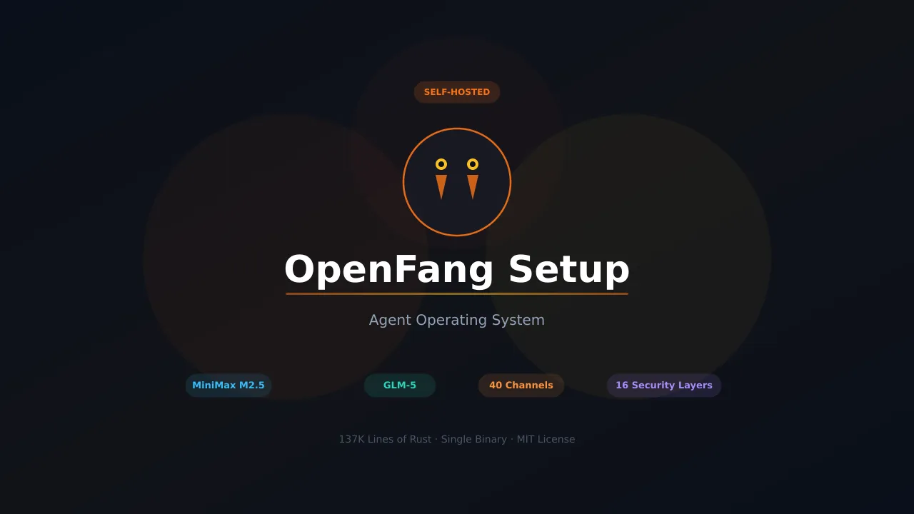 OpenFang Setup Guide: GLM-5, MiniMax M2.5, Hands, and Discord on Your VPS