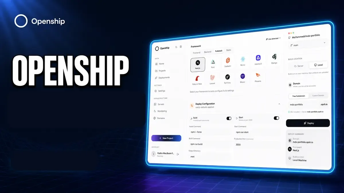 Reseña de Openship: PaaS autoalojado vs Coolify y Dokploy