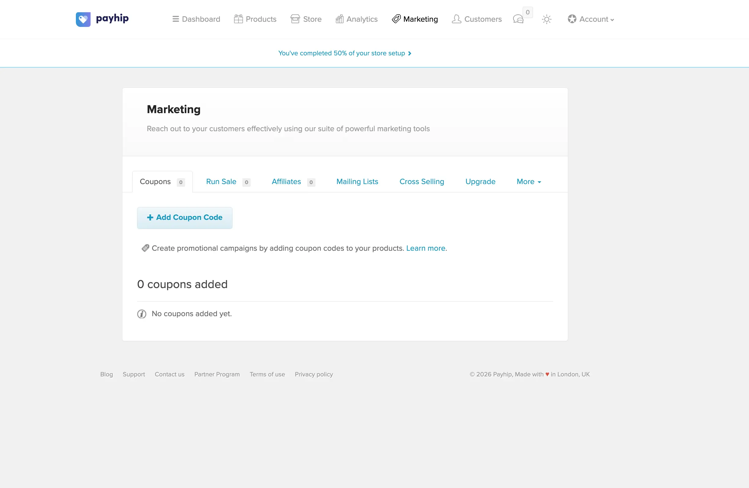 Herramientas de marketing de Payhip