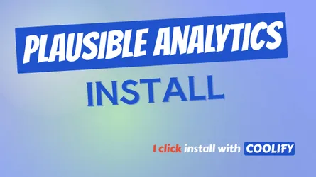 How To Install Plausible  With One Click