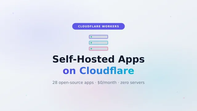 28 Self-Hosted Apps That Run Entirely on Cloudflare Workers