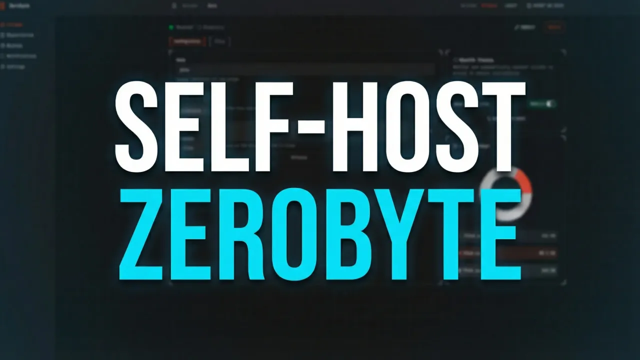 Zerobyte Restic GUI: Self-Hosted Backup Automation