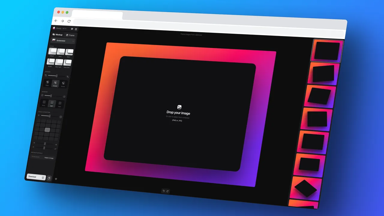 Shots.so: Generador de Mockups Gratis para Capturas de Pantalla y Dispositivos