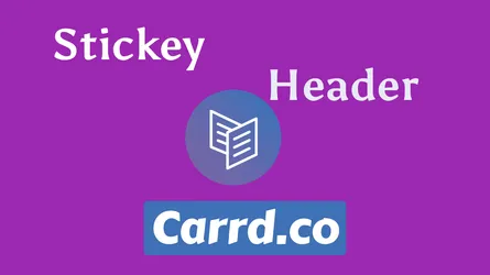 How To Add a Sticky Header to Carrd