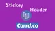 How To Add a Sticky Header to Carrd (CSS Tutorial)