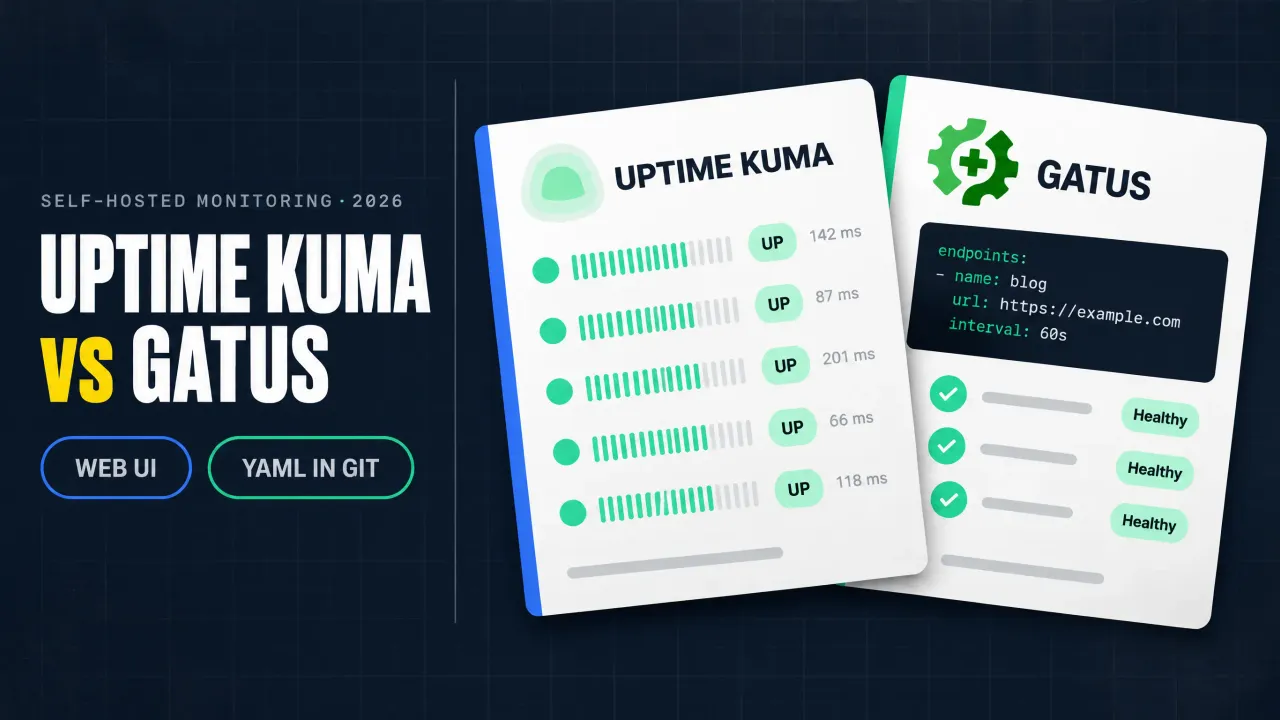 Uptime Kuma vs Gatus (2026): Which Should You Self-Host?