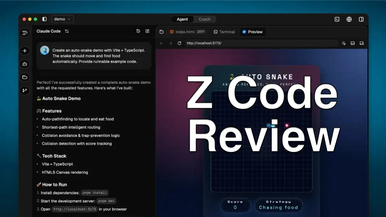Reseña Z Code: Entorno de Programación con IA de Z.AI con Agentes y Soporte MCP